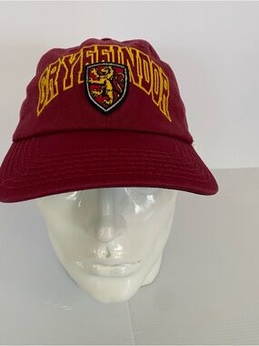 Gryffindor Embroidered Baseball Cap - Burgundy with Yellow Crest